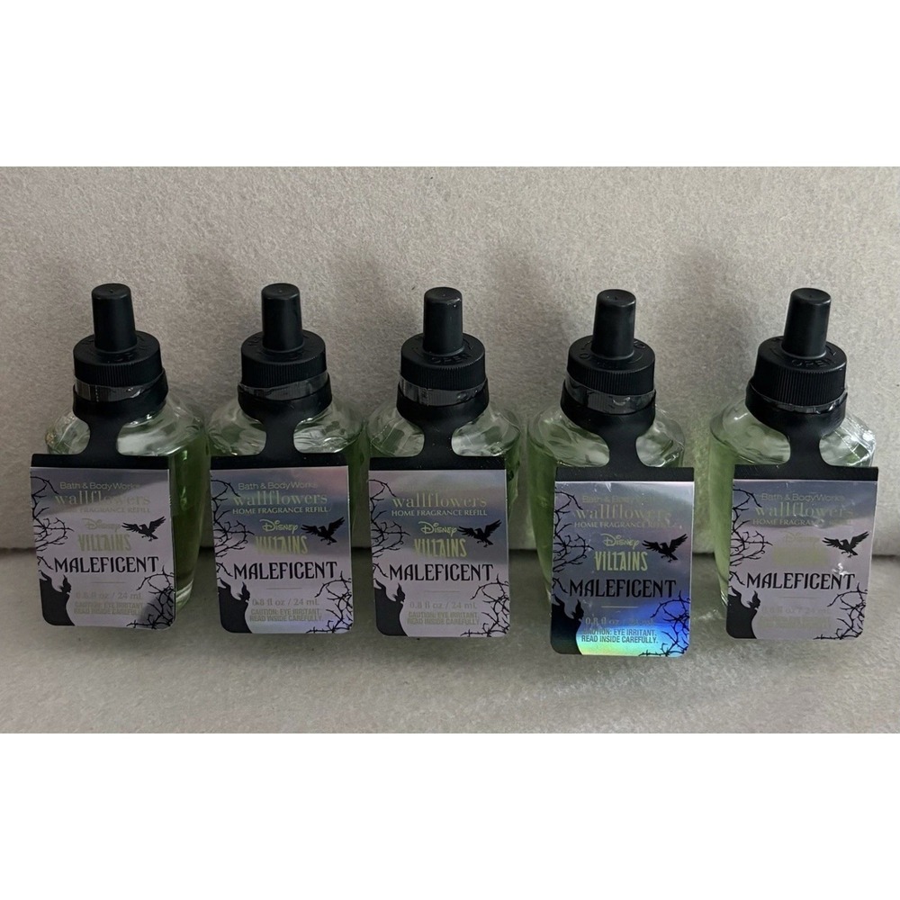 Bath & Body Works DISNEY VILLAINS Maleficent Wallflower Refill Bulb Set Of 5